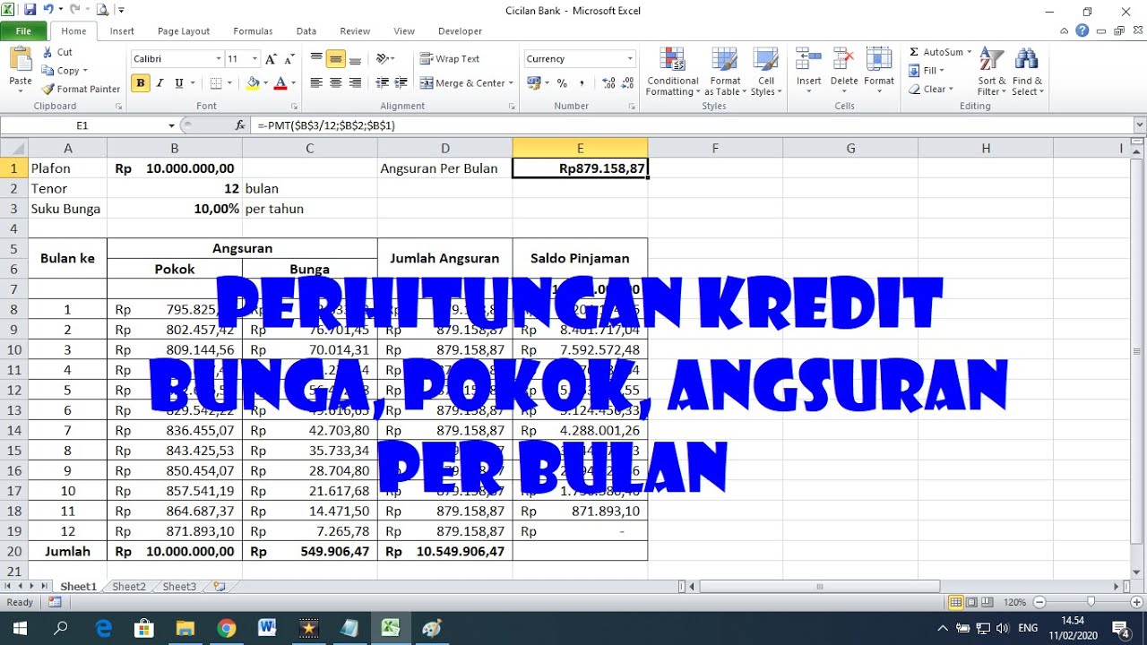 Bagaimana Cara Menghitung Cicilan Pinjaman Bulanan